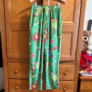SpongeBob SquarePants Green Cartoon Pajama Bottoms